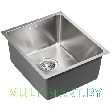 Кухонная мойка Paulmark Vista PM904438-BS (нержавеющая сталь) картинка 2